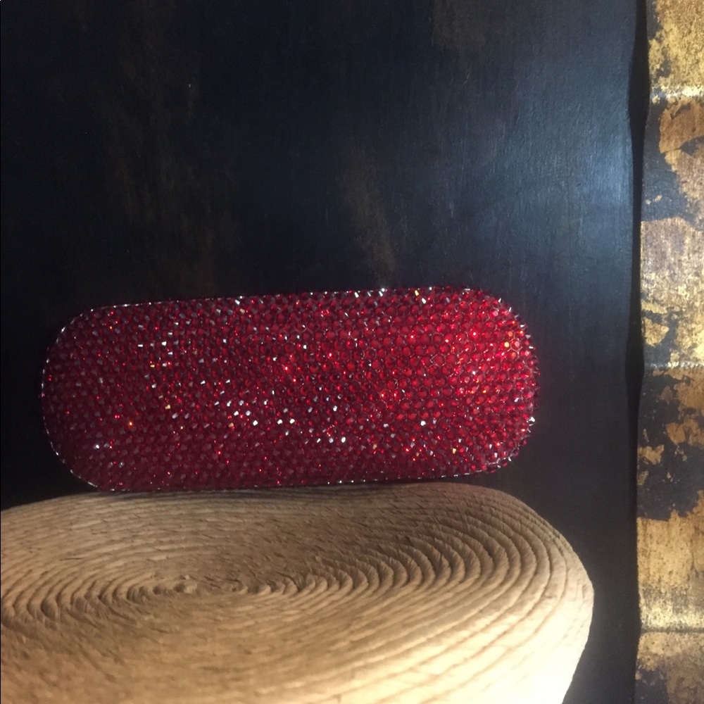 Ruby Red Crystal Eyeglass Case. - image 7